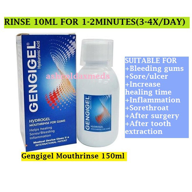 Gengigel Mouthwash with HA Mouthrinse for gums 150 ml EXP11/2025