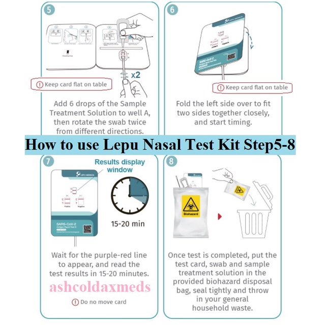 LEPU MEDICAL COVID19 RTK TEST KIT (NASAL SWAB) 1'S (100 SPECIFICITY