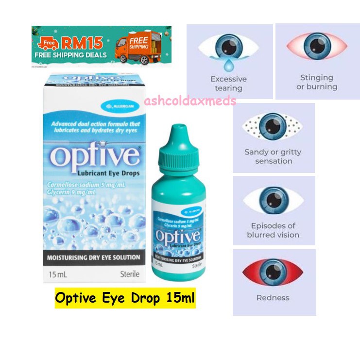 OPTIVE LUBRICANT EYE DROPS Farmasi Limbongan
