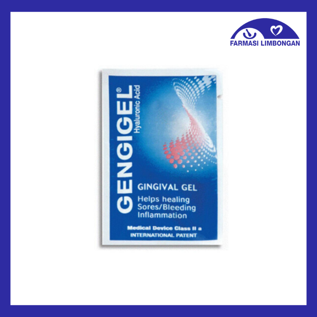GENGIGEL MOUTH ULCER HYALURONIC ACID GINGIVAL GEL 1ML Farmasi Limbongan