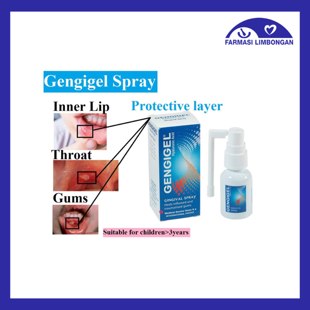 GENGIGEL GINVIVAL SPRAY 20ML OR GENGIGEL GEL 20ML - Farmasi Limbongan