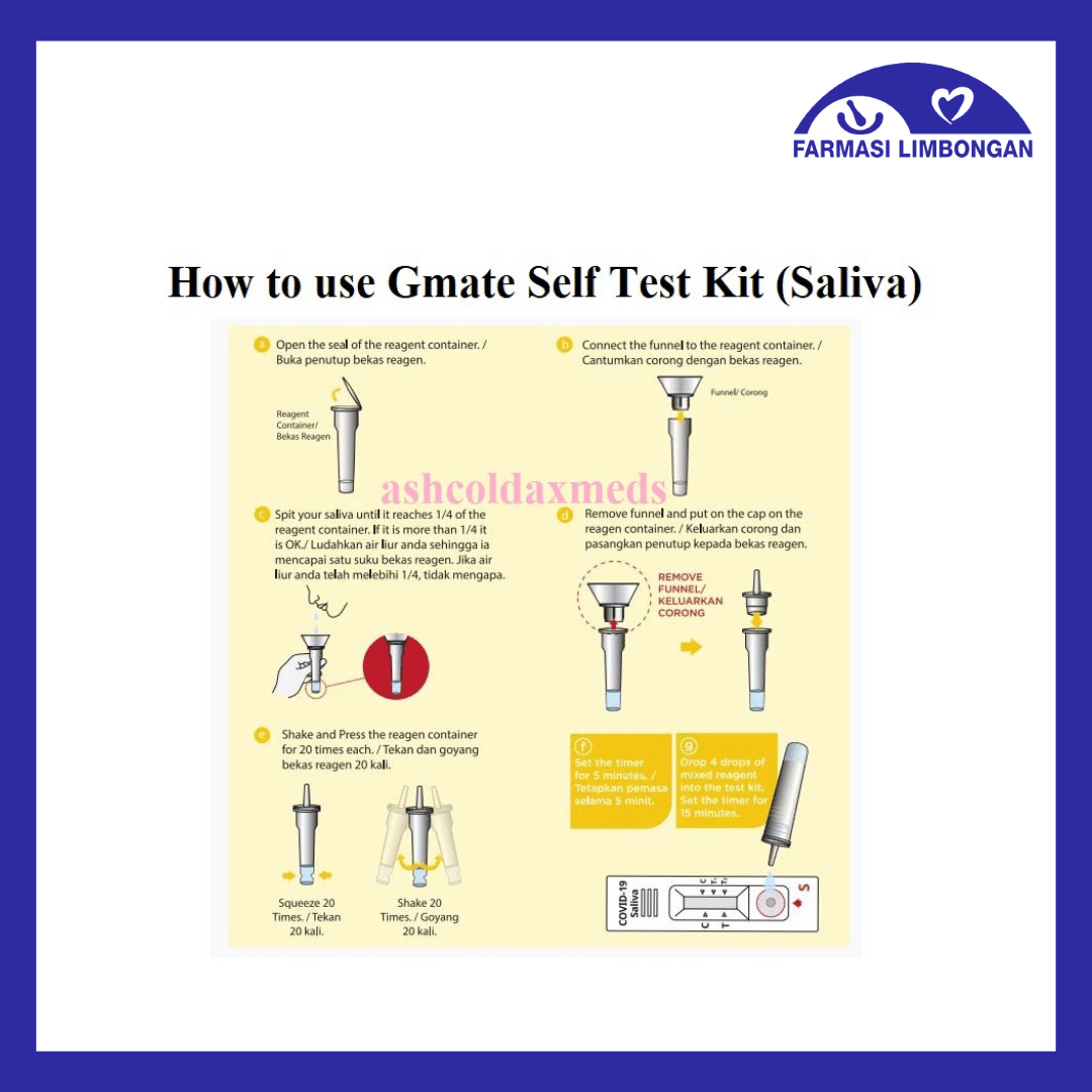 Covid19 Self Test Kit (Gmate/Salixium/Newgene/Longsee/ALLTest/Lyher/Ud