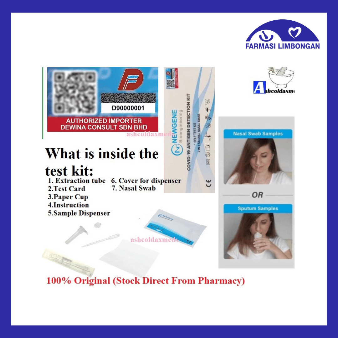 Covid19 Self Test Kit (Gmate/Salixium/Newgene/Longsee/ALLTest/Lyher/Ud