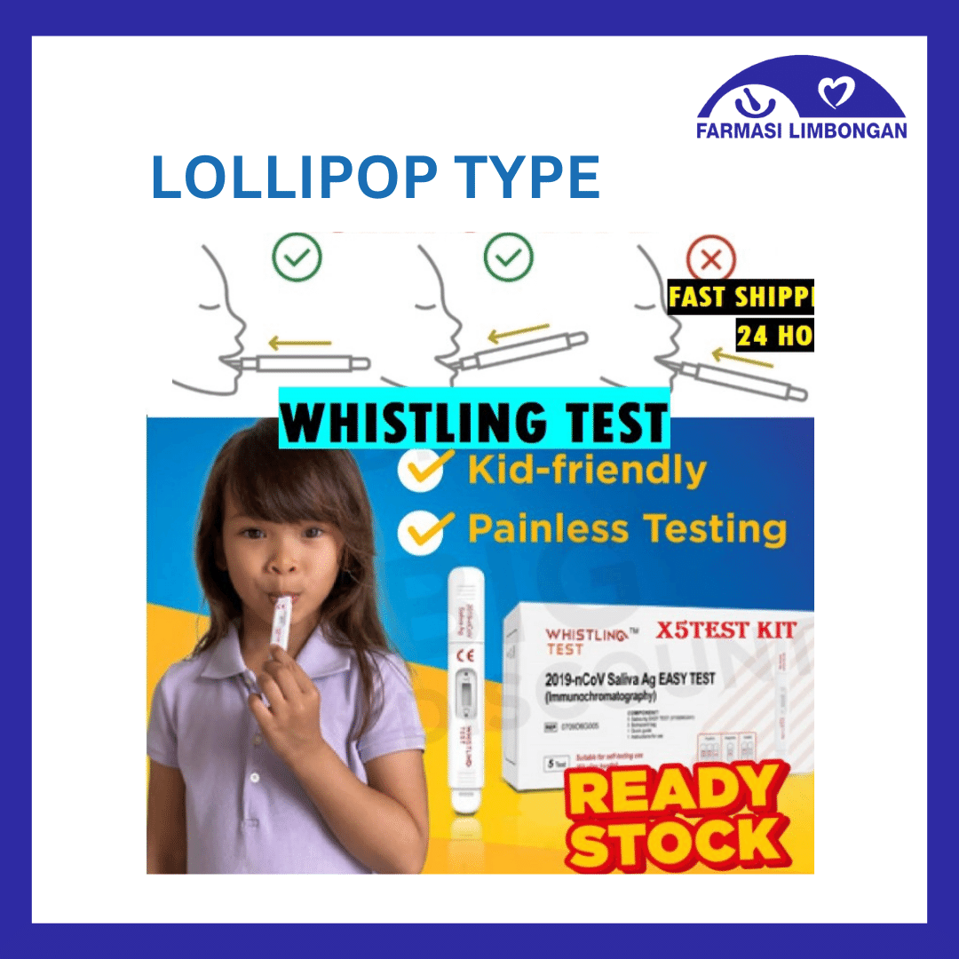 [5 Kits/Box] Whistling COVID19 Home Rapid Antigen Test Kit (RTK