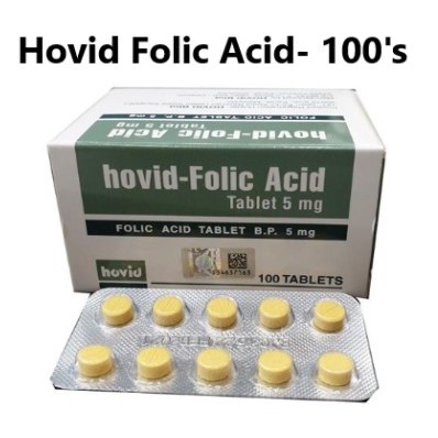 Hovid Folic Acid 5mg 10'SX10-BOX (Ibu mengandung/tambah darah)(EXP11 ...