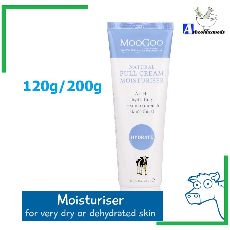 MooGoo Full Cream Moisturiser 200g/120g Farmasi Limbongan