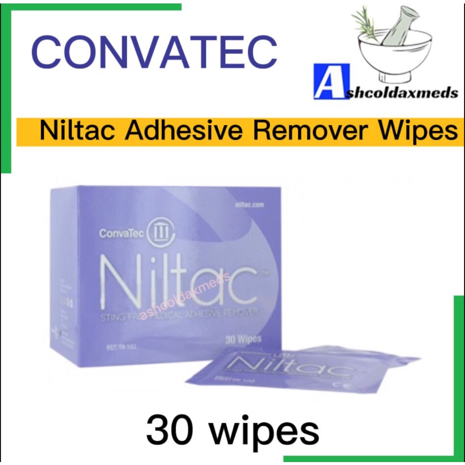CONVATEC Niltac Adhesive Remover Wipes Box/30 Farmasi Limbongan