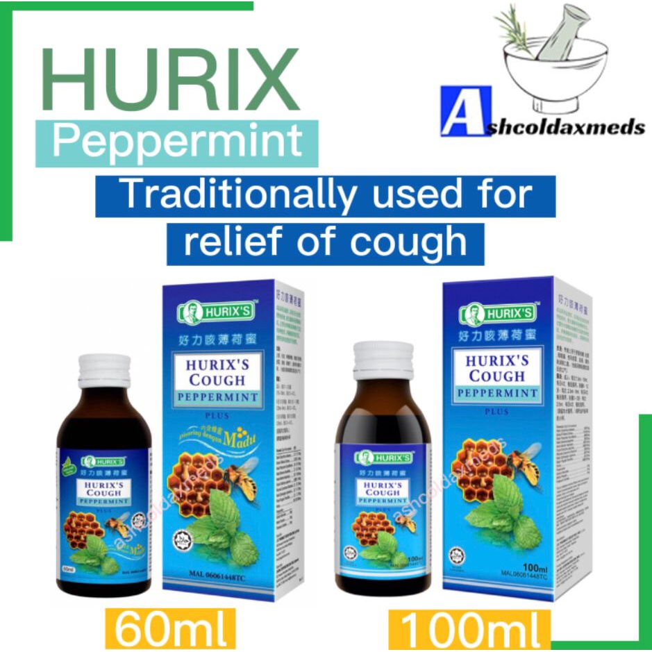 Hurix's Cough Peppermint Plus (60ml) Farmasi Limbongan
