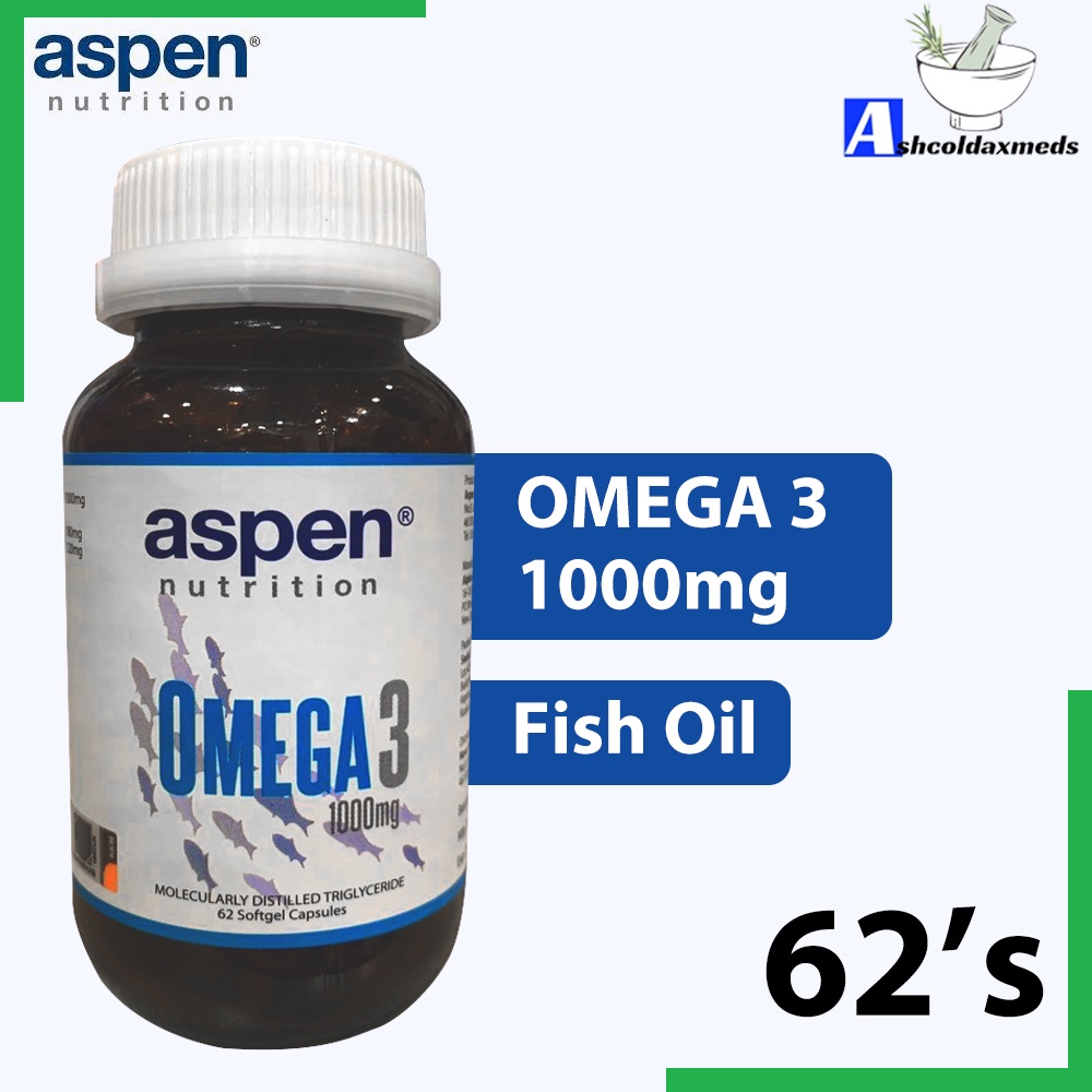 ASPEN OMEGA 3 (FISH OIL) 1000MG 62'S Farmasi Limbongan