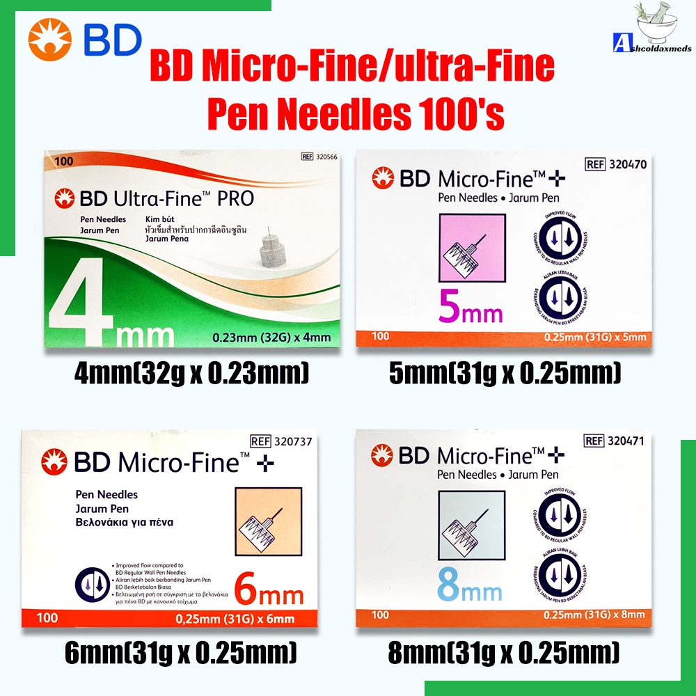 Bd Micro Fine Ultra Fine Pen Needles S Untuk Jarum Insulin Farmasi Limbongan